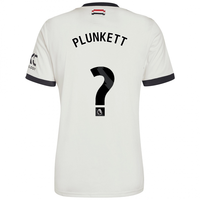 Niño Camiseta Dante Plunkett #0 Blanquecino Equipación Tercera 2024/25 La Camisa Perú