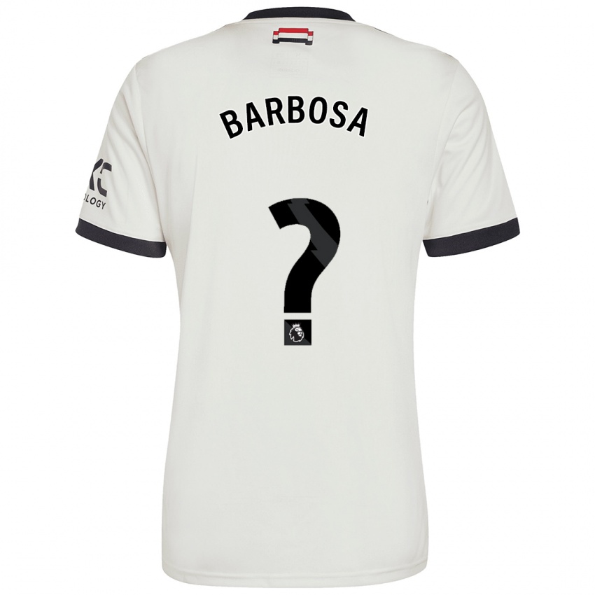 Niño Camiseta Neithan Barbosa #0 Blanquecino Equipación Tercera 2024/25 La Camisa Perú