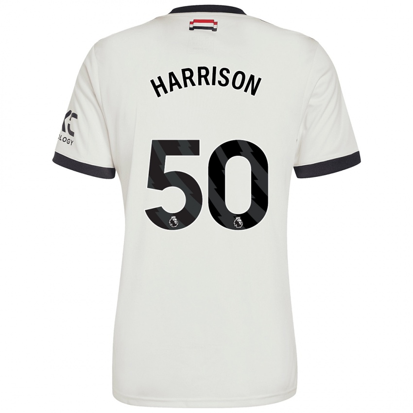 Niño Camiseta Elyh Harrison #50 Blanquecino Equipación Tercera 2024/25 La Camisa Perú