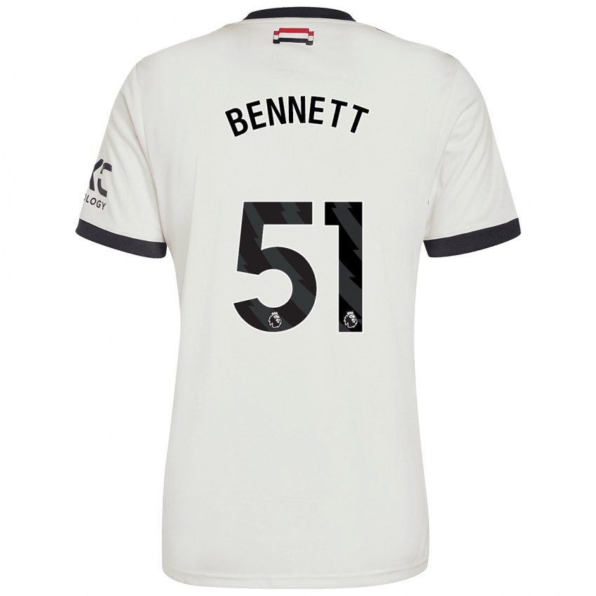 Niño Camiseta Rhys Bennett #51 Blanquecino Equipación Tercera 2024/25 La Camisa Perú