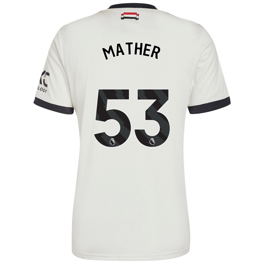 Niño Camiseta Sam Mather #53 Blanquecino Equipación Tercera 2024/25 La Camisa Perú