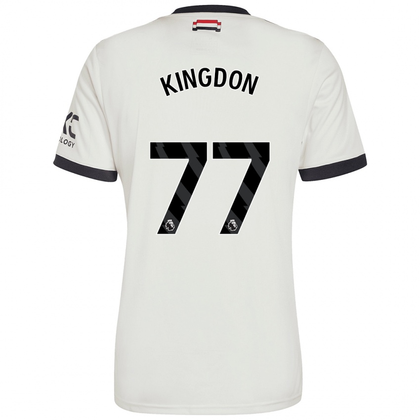 Niño Camiseta Jack Kingdon #77 Blanquecino Equipación Tercera 2024/25 La Camisa Perú