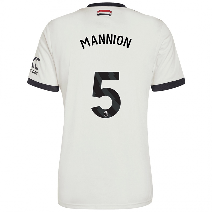 Niño Camiseta Aoife Mannion #5 Blanquecino Equipación Tercera 2024/25 La Camisa Perú