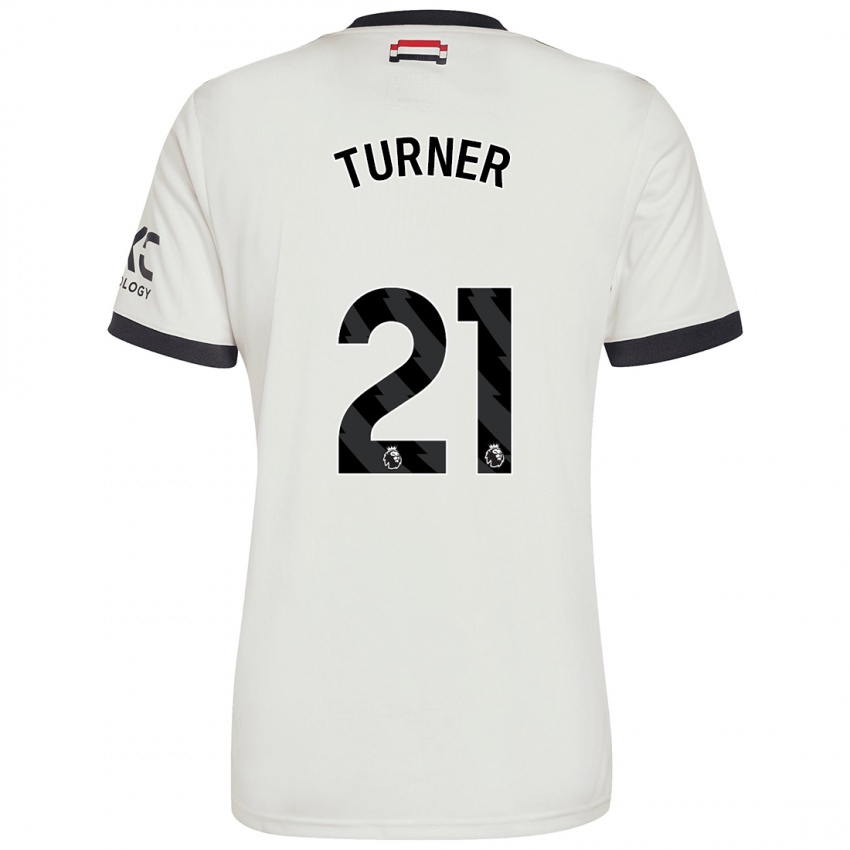 Niño Camiseta Millie Turner #21 Blanquecino Equipación Tercera 2024/25 La Camisa Perú