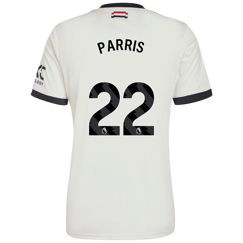 Niño Camiseta Nikita Parris #22 Blanquecino Equipación Tercera 2024/25 La Camisa Perú