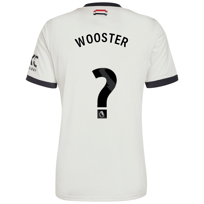 Niño Camiseta Tom Wooster #0 Blanquecino Equipación Tercera 2024/25 La Camisa Perú