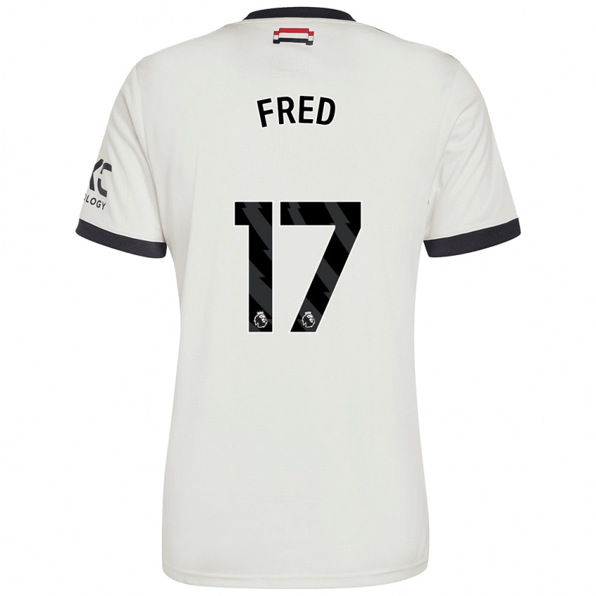 Niño Camiseta Fred #17 Blanquecino Equipación Tercera 2024/25 La Camisa Perú