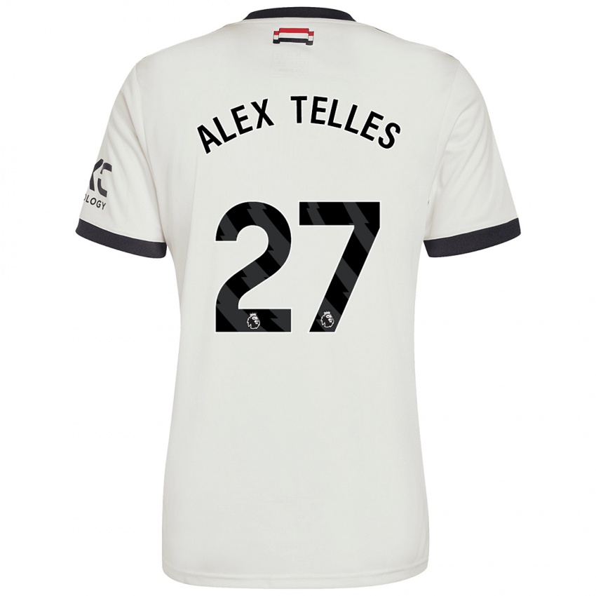 Niño Camiseta Alex Nicolao Telles #27 Blanquecino Equipación Tercera 2024/25 La Camisa Perú