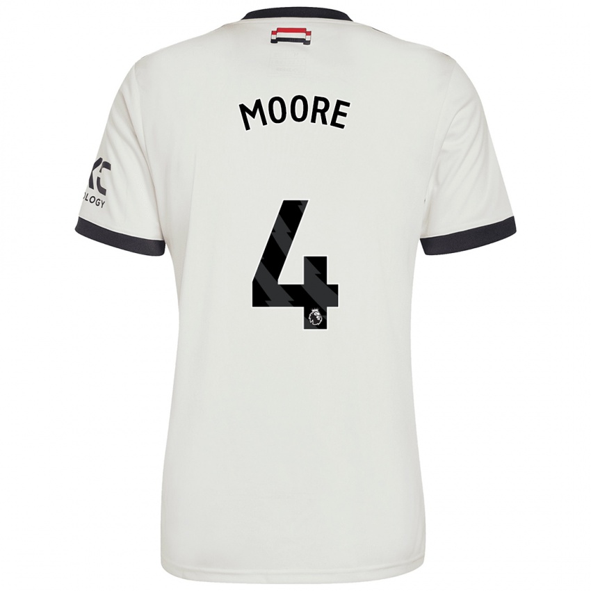 Niño Camiseta Jade Moore #4 Blanquecino Equipación Tercera 2024/25 La Camisa Perú