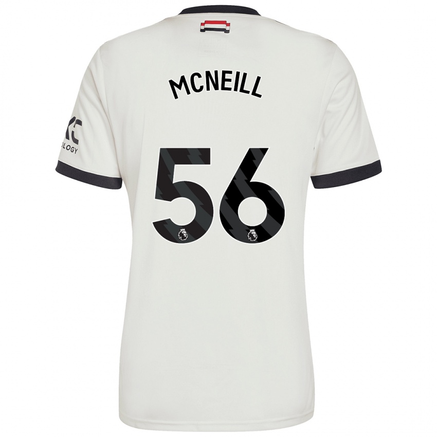 Niño Camiseta Charlie Mcneill #56 Blanquecino Equipación Tercera 2024/25 La Camisa Perú