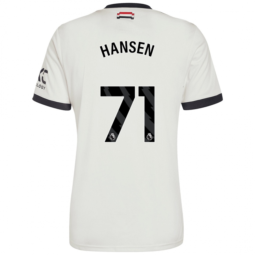 Niño Camiseta Isak Hansen-Aaroen #71 Blanquecino Equipación Tercera 2024/25 La Camisa Perú