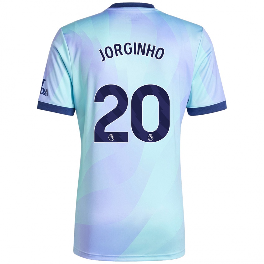 Niño Camiseta Jorginho #20 Agua Equipación Tercera 2024/25 La Camisa Perú