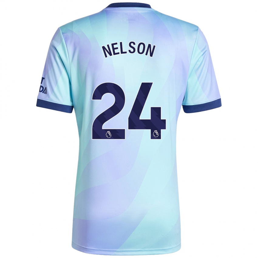 Niño Camiseta Reiss Nelson #24 Agua Equipación Tercera 2024/25 La Camisa Perú