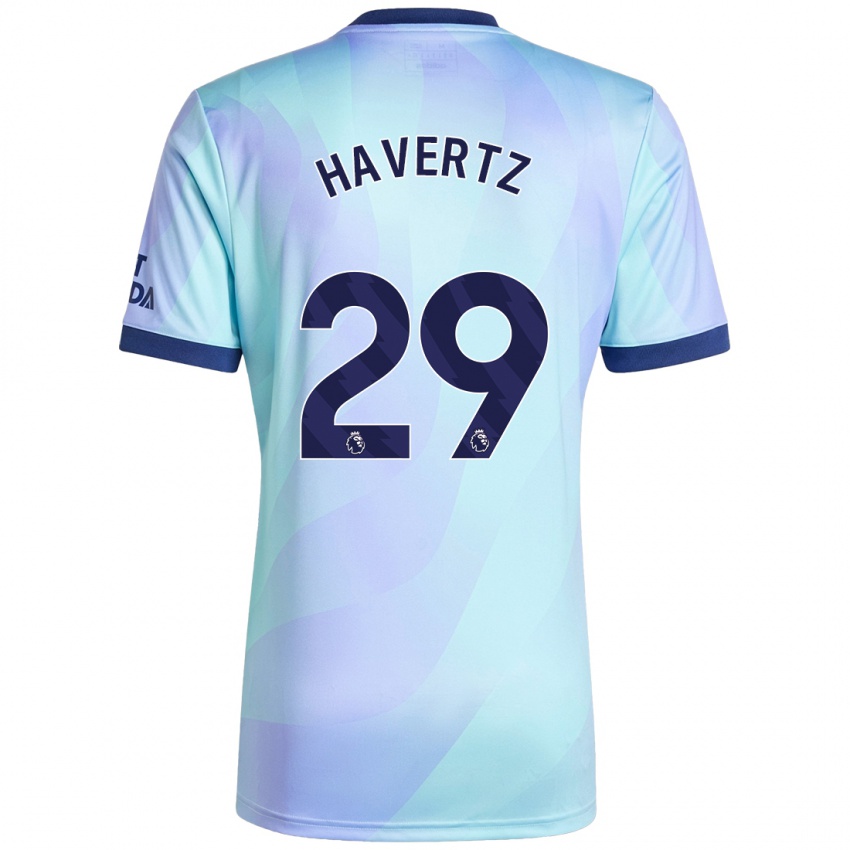 Niño Camiseta Kai Havertz #29 Agua Equipación Tercera 2024/25 La Camisa Perú