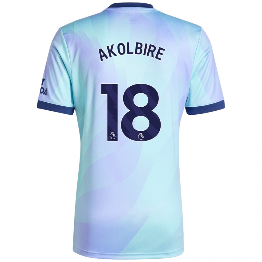 Niño Camiseta Bless Akolbire #18 Agua Equipación Tercera 2024/25 La Camisa Perú