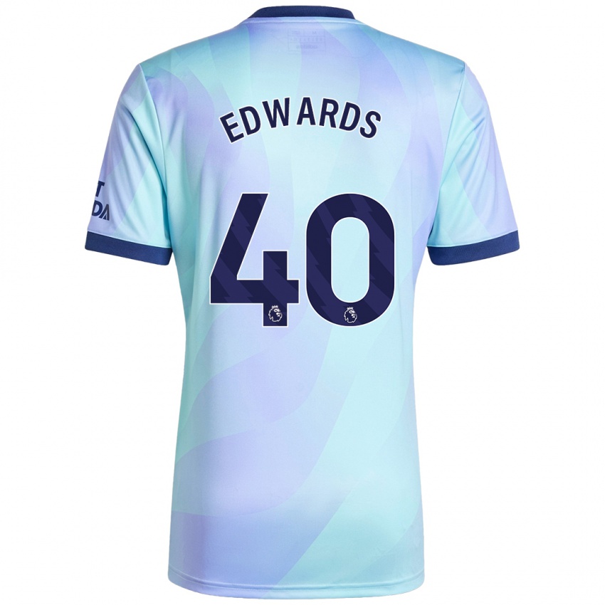 Niño Camiseta Khayon Edwards #40 Agua Equipación Tercera 2024/25 La Camisa Perú