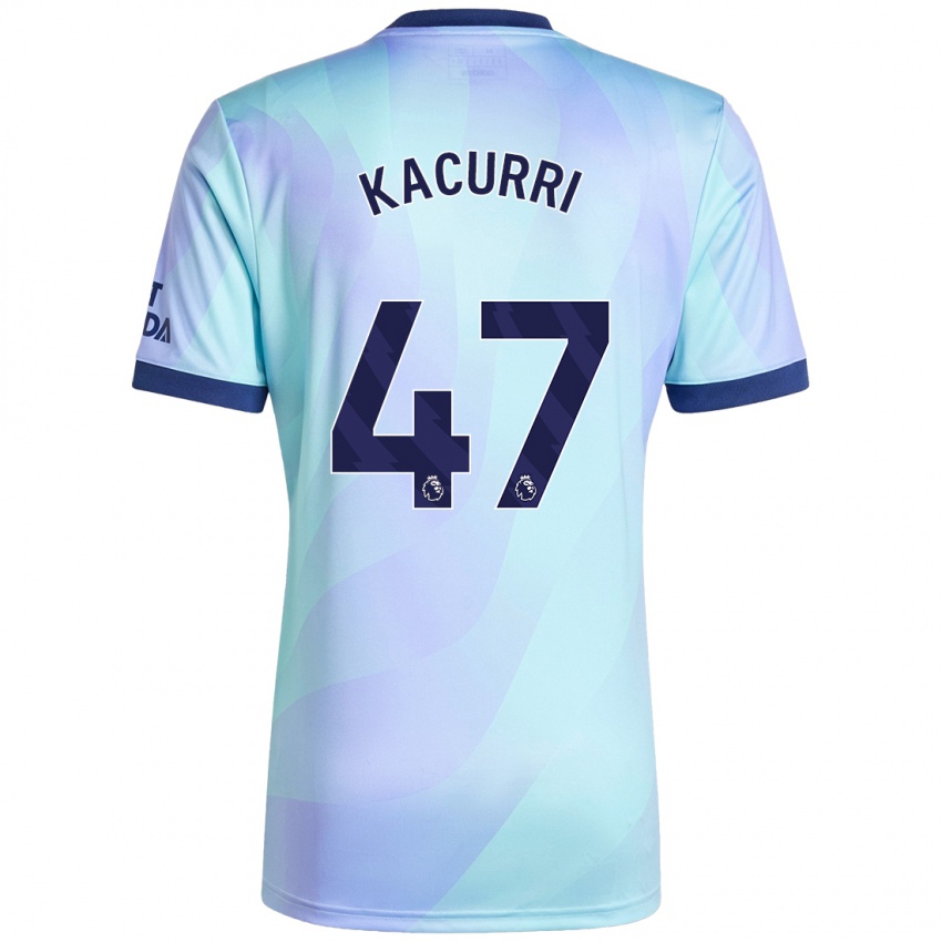 Niño Camiseta Maldini Kacurri #47 Agua Equipación Tercera 2024/25 La Camisa Perú