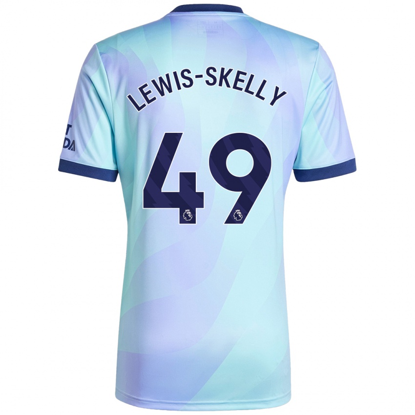 Niño Camiseta Myles Lewis-Skelly #49 Agua Equipación Tercera 2024/25 La Camisa Perú