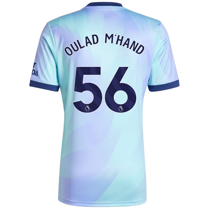 Niño Camiseta Salah-Eddine Oulad M'hand #56 Agua Equipación Tercera 2024/25 La Camisa Perú