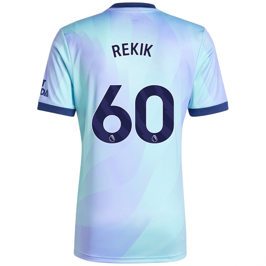 Niño Camiseta Omar Rekik #60 Agua Equipación Tercera 2024/25 La Camisa Perú