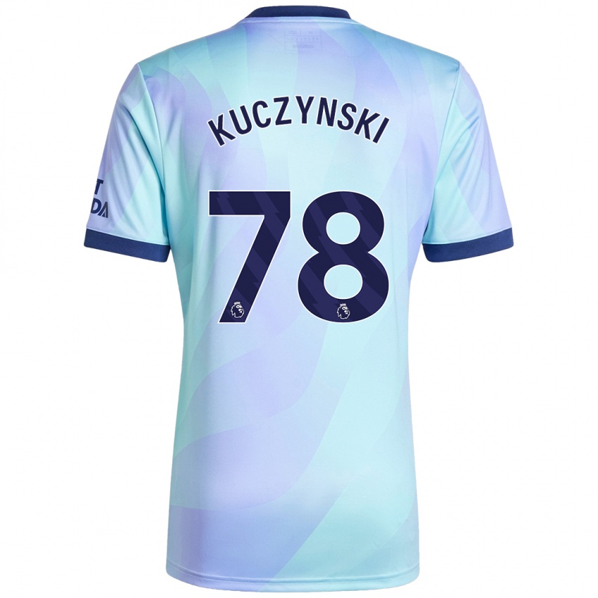 Niño Camiseta Max Kuczynski #78 Agua Equipación Tercera 2024/25 La Camisa Perú