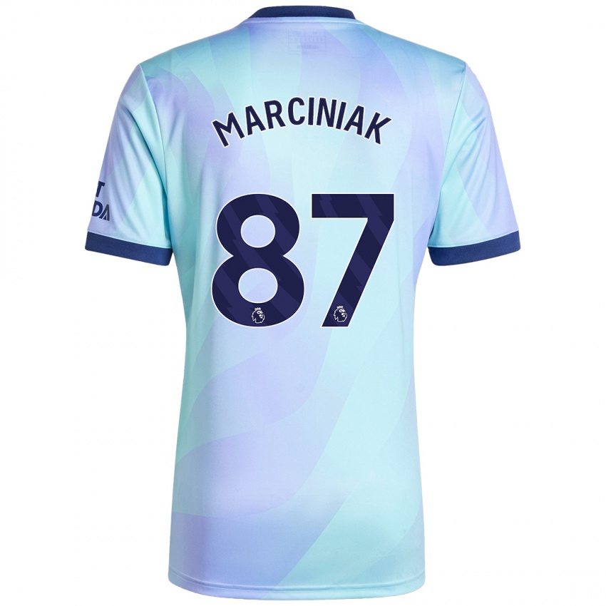 Niño Camiseta Alex Marciniak #87 Agua Equipación Tercera 2024/25 La Camisa Perú