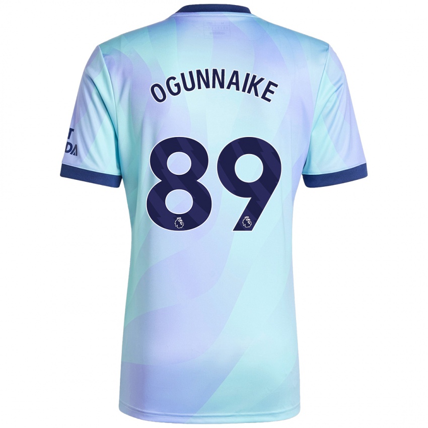 Niño Camiseta Josh Ogunnaike #89 Agua Equipación Tercera 2024/25 La Camisa Perú