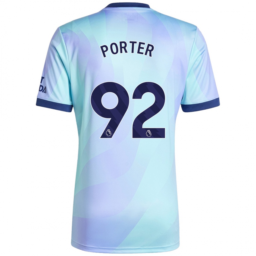 Niño Camiseta Jack Porter #92 Agua Equipación Tercera 2024/25 La Camisa Perú