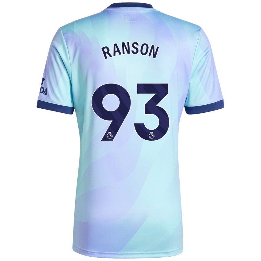 Niño Camiseta Khari Ranson #93 Agua Equipación Tercera 2024/25 La Camisa Perú