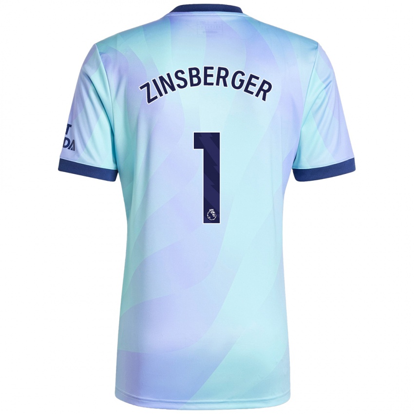 Niño Camiseta Manuela Zinsberger #1 Agua Equipación Tercera 2024/25 La Camisa Perú