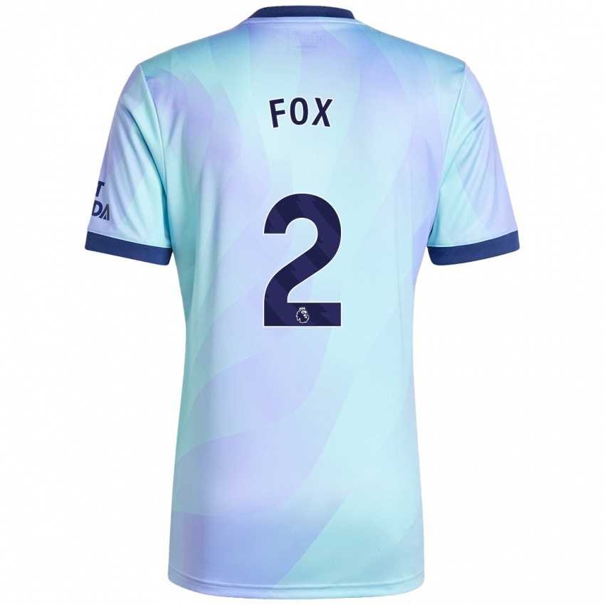 Niño Camiseta Emily Fox #2 Agua Equipación Tercera 2024/25 La Camisa Perú