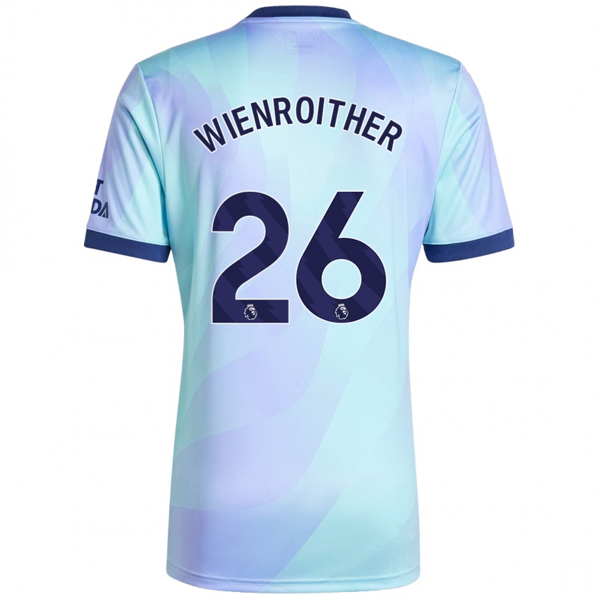 Niño Camiseta Laura Wienroither #26 Agua Equipación Tercera 2024/25 La Camisa Perú