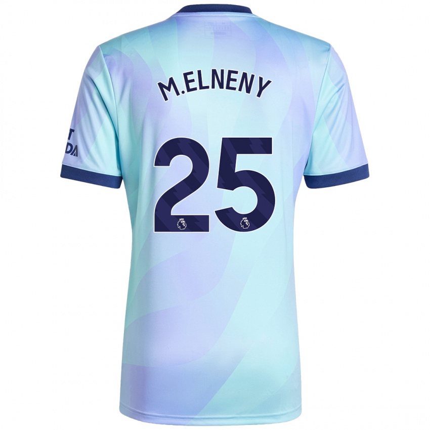 Niño Camiseta Mohamed Elneny #25 Agua Equipación Tercera 2024/25 La Camisa Perú