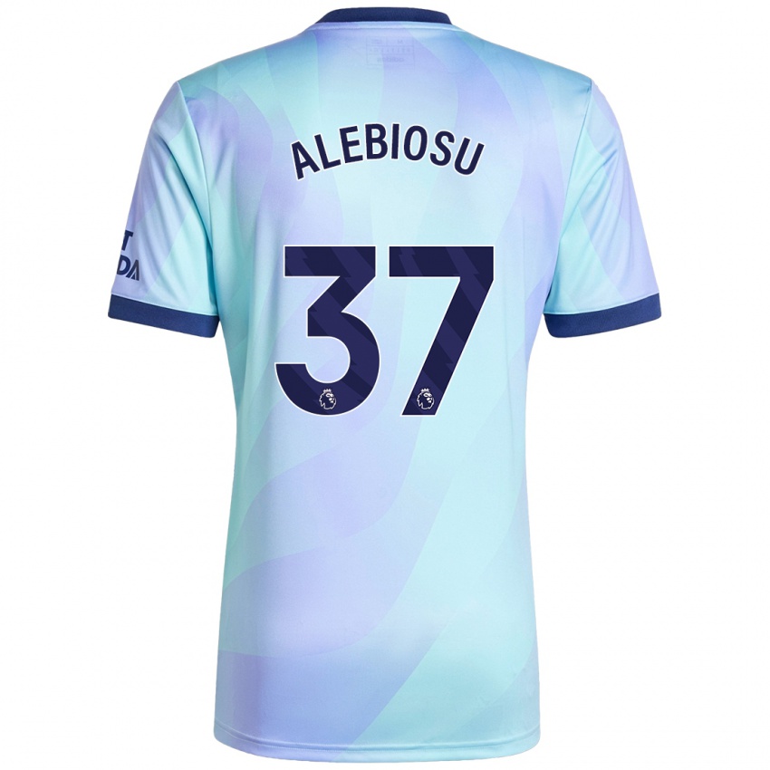 Niño Camiseta Ryan Alebiosu #37 Agua Equipación Tercera 2024/25 La Camisa Perú