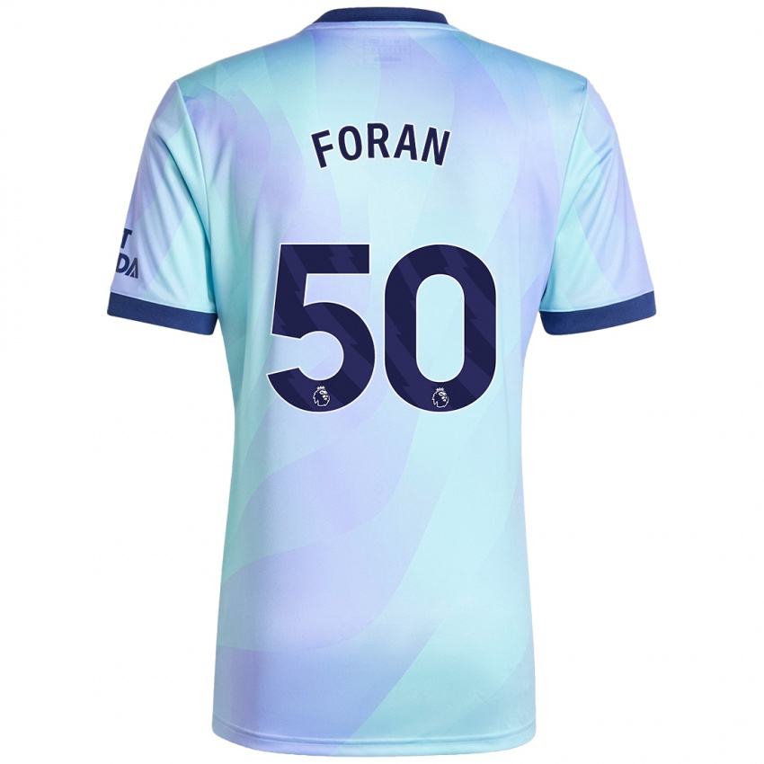 Niño Camiseta Taylor Foran #50 Agua Equipación Tercera 2024/25 La Camisa Perú