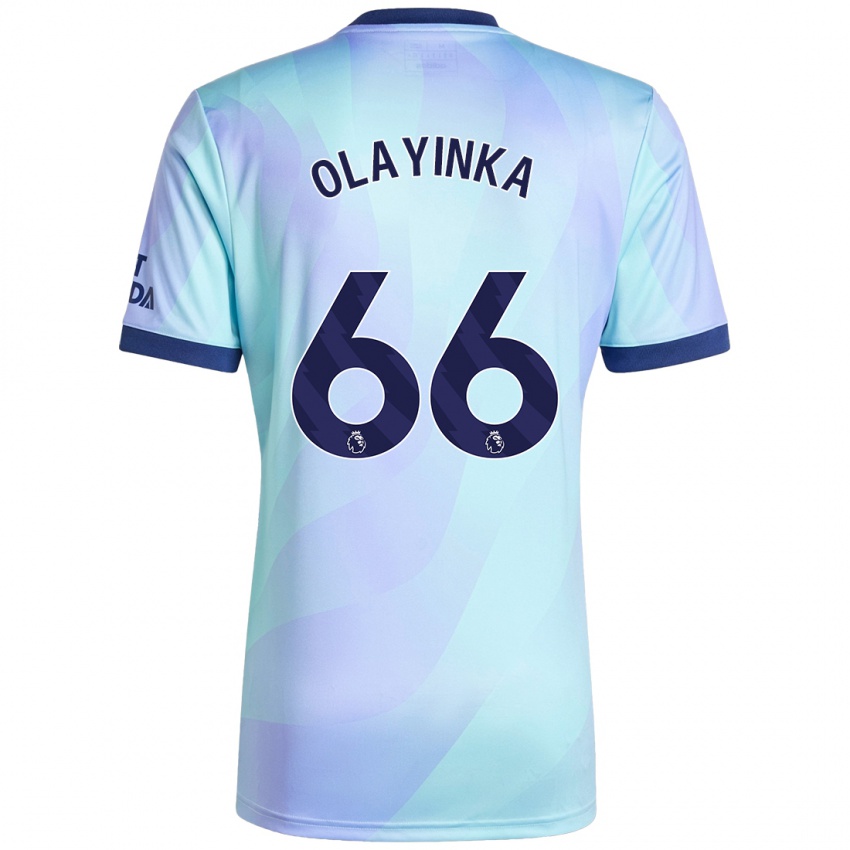 Niño Camiseta James Olayinka #66 Agua Equipación Tercera 2024/25 La Camisa Perú