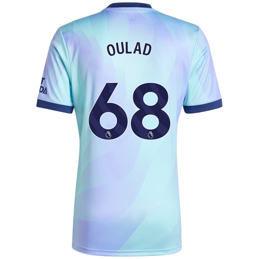 Niño Camiseta Salah-Eddine Oulad M'hand #68 Agua Equipación Tercera 2024/25 La Camisa Perú