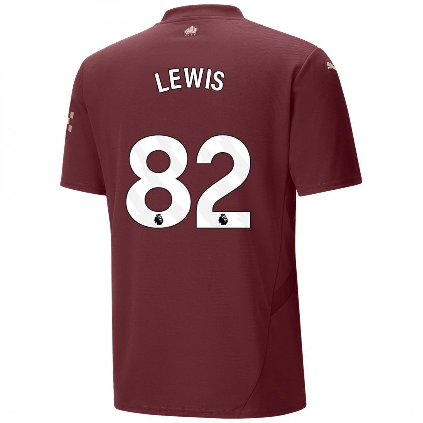 Niño Camiseta Rico Lewis #82 Granate Equipación Tercera 2024/25 La Camisa Perú