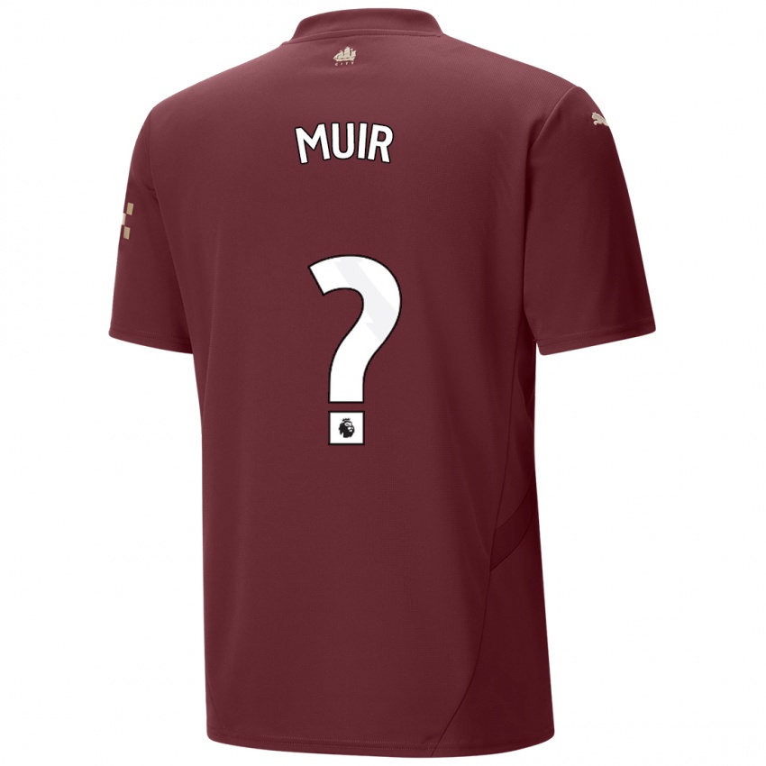 Niño Camiseta Ashton Muir #0 Granate Equipación Tercera 2024/25 La Camisa Perú