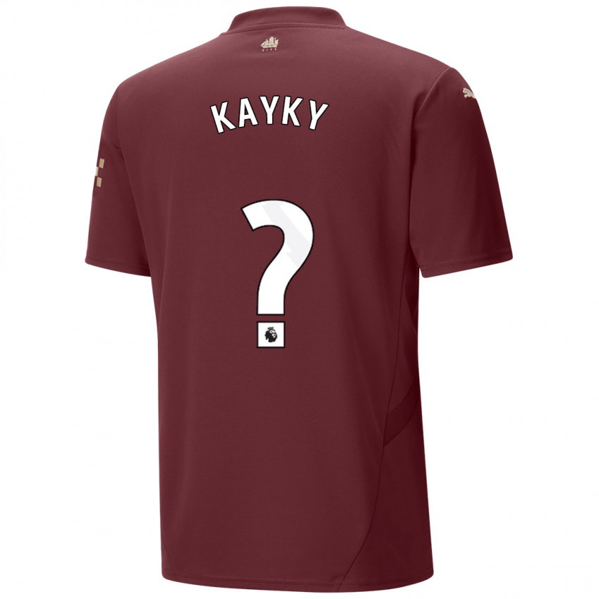 Niño Camiseta Kayky #0 Granate Equipación Tercera 2024/25 La Camisa Perú