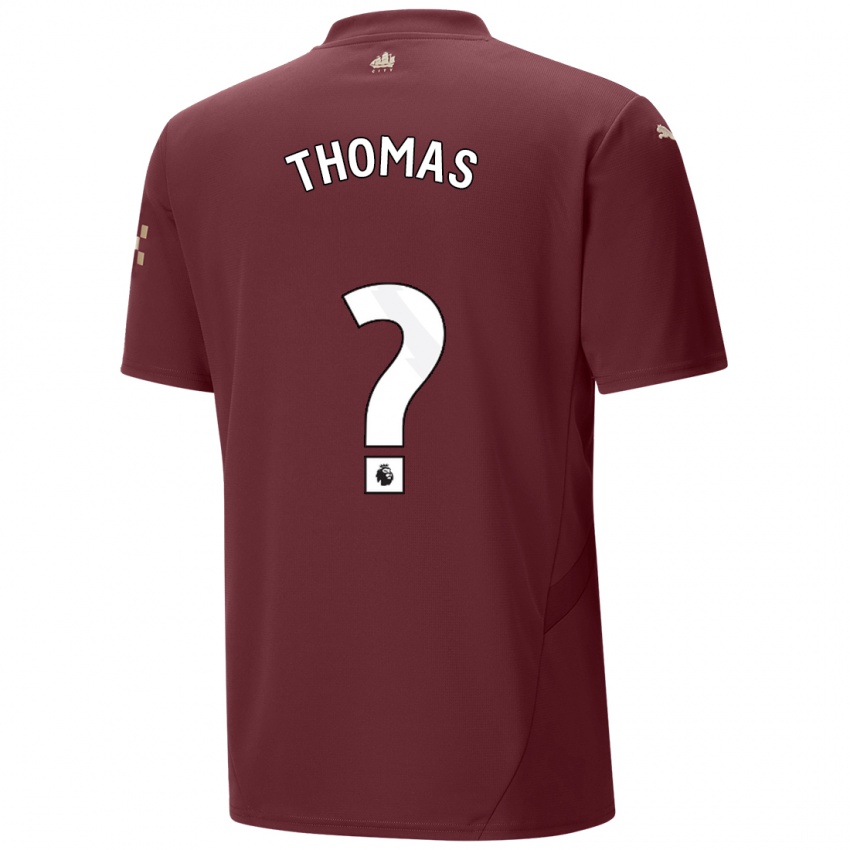 Niño Camiseta Rhys Thomas #0 Granate Equipación Tercera 2024/25 La Camisa Perú