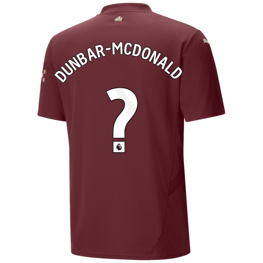 Niño Camiseta Christian Dunbar-Mcdonald #0 Granate Equipación Tercera 2024/25 La Camisa Perú