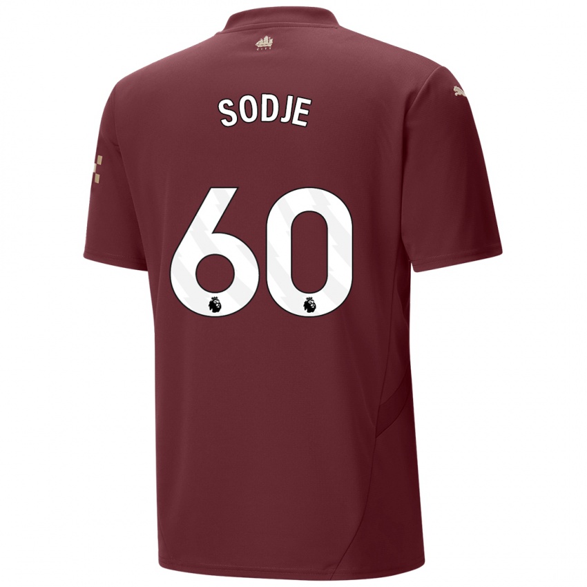 Niño Camiseta Tai Sodje #60 Granate Equipación Tercera 2024/25 La Camisa Perú