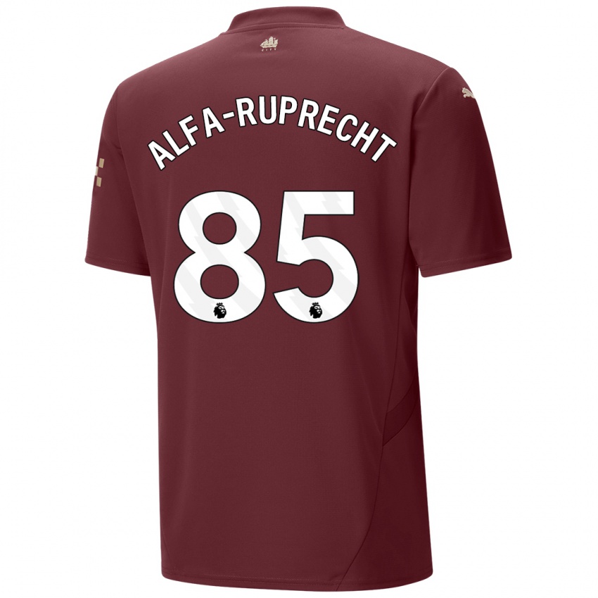 Niño Camiseta Farid Alfa-Ruprecht #85 Granate Equipación Tercera 2024/25 La Camisa Perú