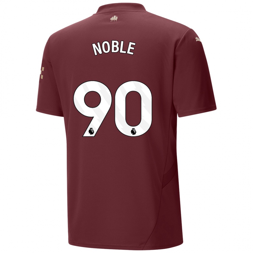 Niño Camiseta Kian Noble #90 Granate Equipación Tercera 2024/25 La Camisa Perú