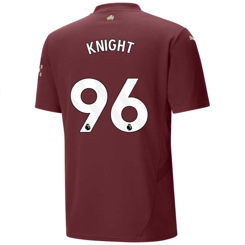 Niño Camiseta Ben Knight #96 Granate Equipación Tercera 2024/25 La Camisa Perú