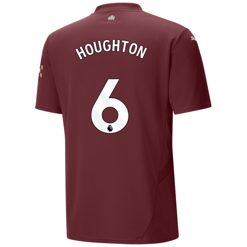 Niño Camiseta Steph Houghton #6 Granate Equipación Tercera 2024/25 La Camisa Perú