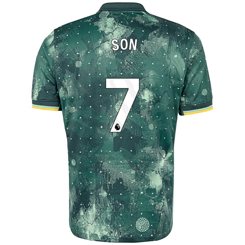 Niño Camiseta Heung-Min Son #7 Verde Menta Equipación Tercera 2024/25 La Camisa Perú