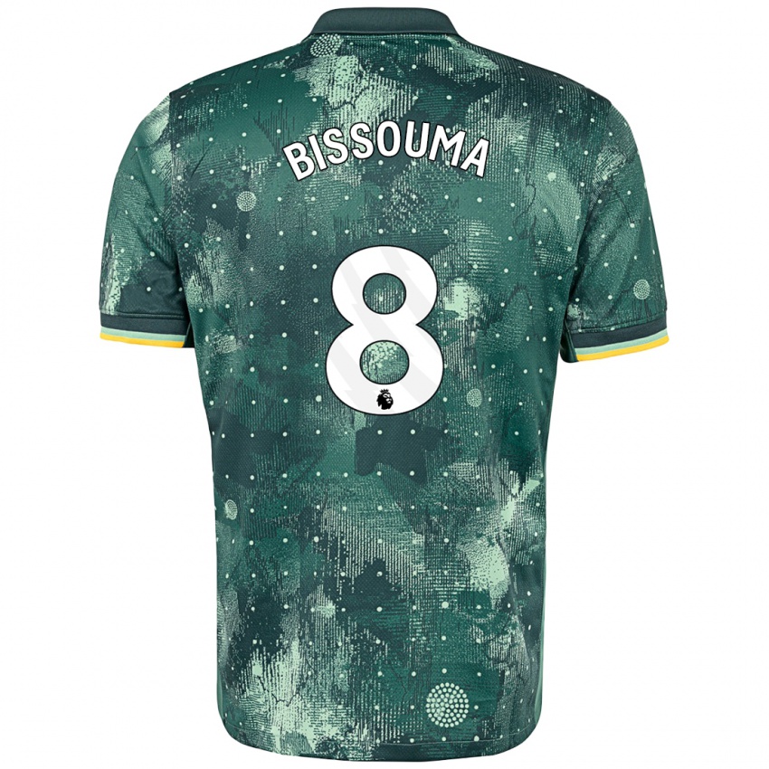 Niño Camiseta Yves Bissouma #8 Verde Menta Equipación Tercera 2024/25 La Camisa Perú