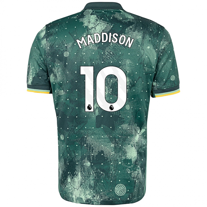 Niño Camiseta James Maddison #10 Verde Menta Equipación Tercera 2024/25 La Camisa Perú